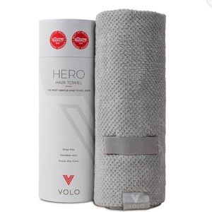 NIB Volo Hero Hair Towel in Gray 40x24